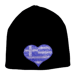 Rhinestone Heart Beanie 